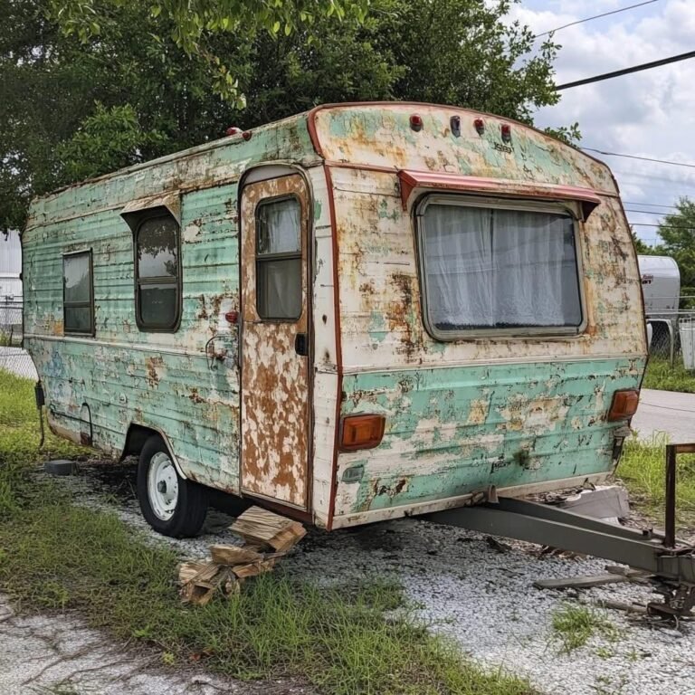 Kind people gave a homeless woman an old trailer.The woman was so happy to have a home. She turned it into a cozy home in the middle of the forestWow, it turned out to be such a cozy and cute house. Now the woman enjoys her life surrounded by natureCheck the photos in the top comment below⬇️⬇️