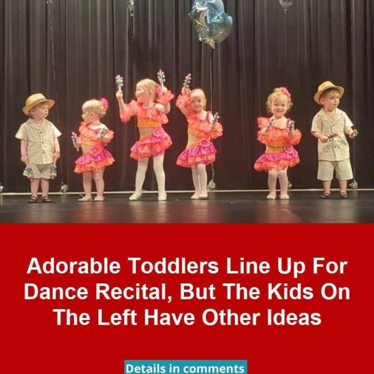 Sweet Toddlers Line Up For The Dance Recital But Some Kids Aren’t Feeling It.