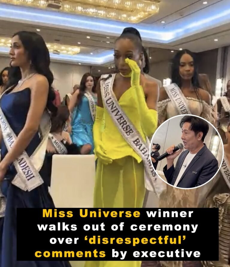 Miss Universe winner walks out after ‘disrespectful’ comment.