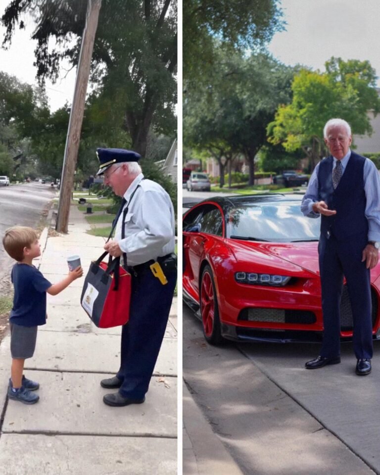My 5-Year-Old Offered a Mailman a Glass of Water – The Next Day, a Red Bugatti Pulled up at His Preschool
