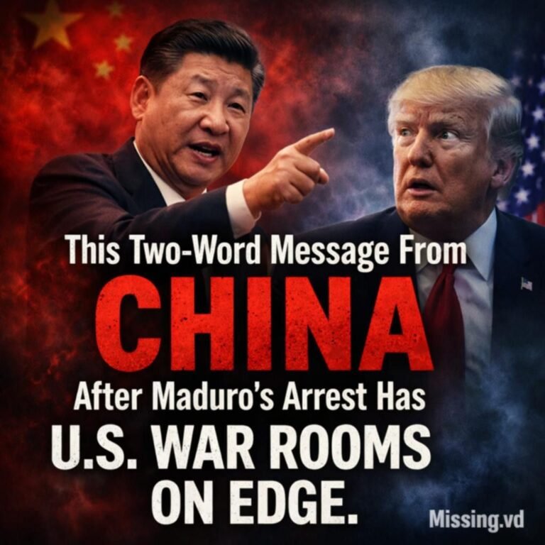This Two-Word Message From China After Maduro’s Arrest Has