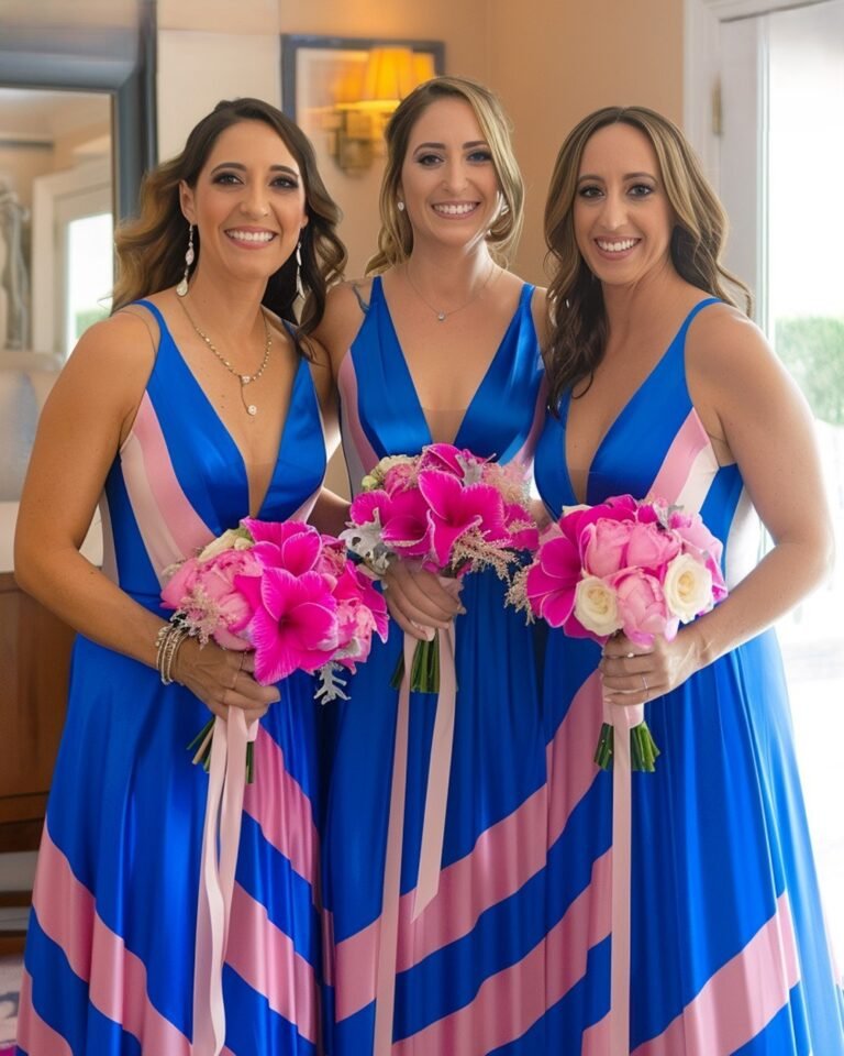 BRIDE BOUGHT US EXPENSIVE BRIDESMAIDS’ DRESSES FOR HER WEDDING, AND THEN DEMANDED THAT WE PAY HER BACK! BUT KARMA IMMEDIATELY DID ITS JOB. Wow, this wedding was really a day to remember. So, Emily, our beautiful bride, bought the dresses for her bridesmaids herself — she chose a specific print to match the wedding theme. Now, just picture this. The wedding’s in full swing, we’re all having a blast, dancing and celebrating, when Emily gathers us bridesmaids around and drops this bombshell: “Ladies, each of your dresses cost $1,200. I’ll need you all to reimburse me. How would you like to handle it? Cash or transfer?” We’re all just staring at each other, totally confused. Sure, the dresses looked good, but we had no idea they would be so pricey, and they were so specific to match the wedding theme it’s not even like we could wear them again… The mood got super awkward. Anyway, we were ready to open our banking apps and transfer her money when suddenly, KARMA STRUCK BACK. Imagine that: there’s this loud commotion from the other side of the hall, we all turn around, and Emily’s face GOES WHITE AS SHE SEES ⬇️