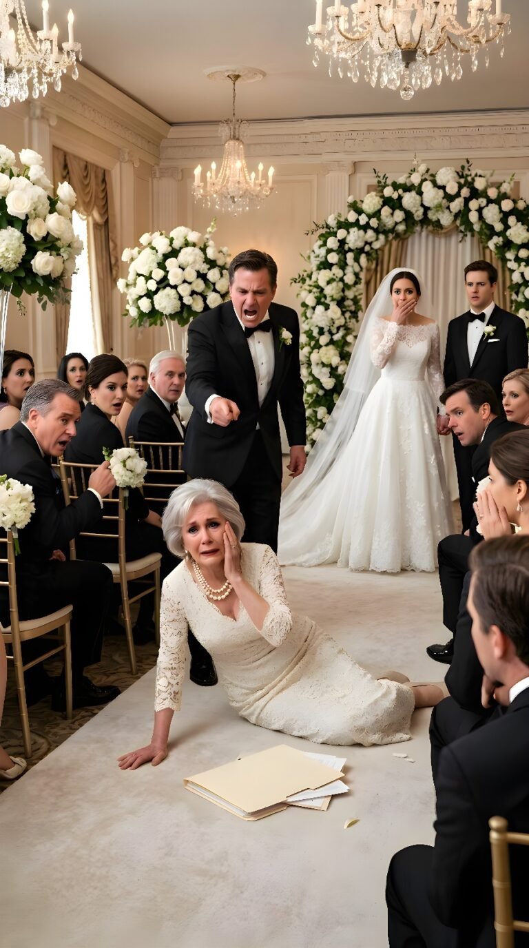 At My Daughter’s Wedding, My Son-in-Law Demanded the Farm Keys in Front of 200 Guests. When I Refused, He Pushed Me So Hard I Lost My Balance. I Walked Outside and Called… He Was Stunned When He Saw Who I Called!