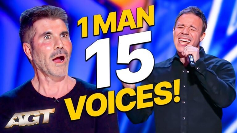 He walked on saying he could sing in 15 different voices… and then started switching between celebs and cartoon characters so fast the judges completely lost it. This audition is WILD. Full video in the comments 👉