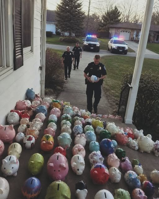 My 6-Year-Old Son Donated His Savings to Help an Elderly Neighbor — The Next Morning, Our Yard Was Covered in Piggy Banks