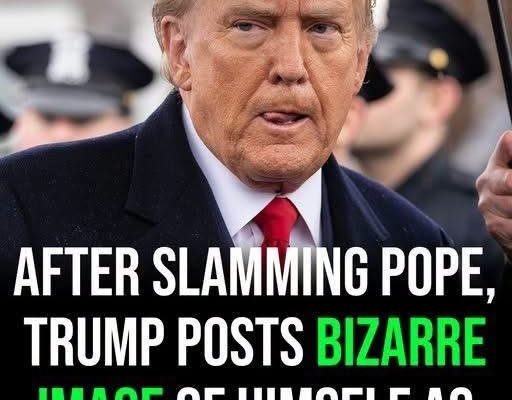After slamming the Pope, Trump posts image of himself as Jesus