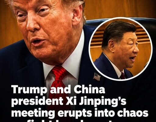 Trump and China president Xi Jinping’s meeting erupts into chaos as fight breaks out – ‘get out of here’