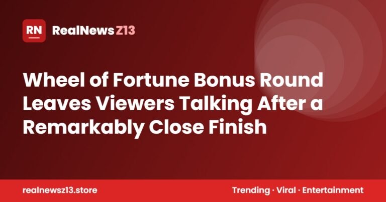 Wheel of Fortune Bonus Round Leaves Viewers Talking After a Remarkably Close Finish