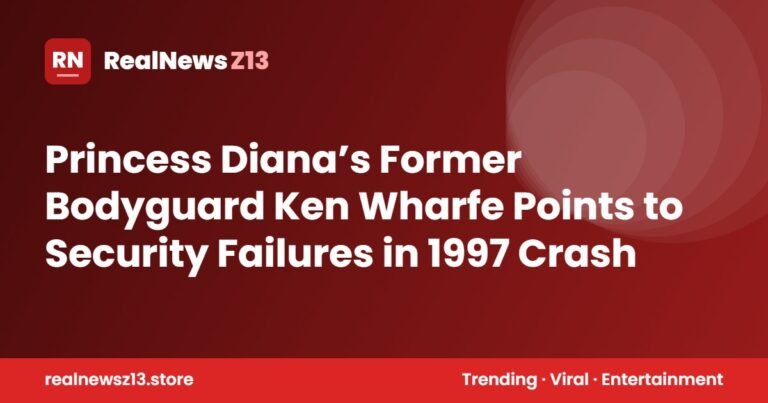 Princess Diana’s Former Bodyguard Ken Wharfe Points to Security Failures in 1997 Crash