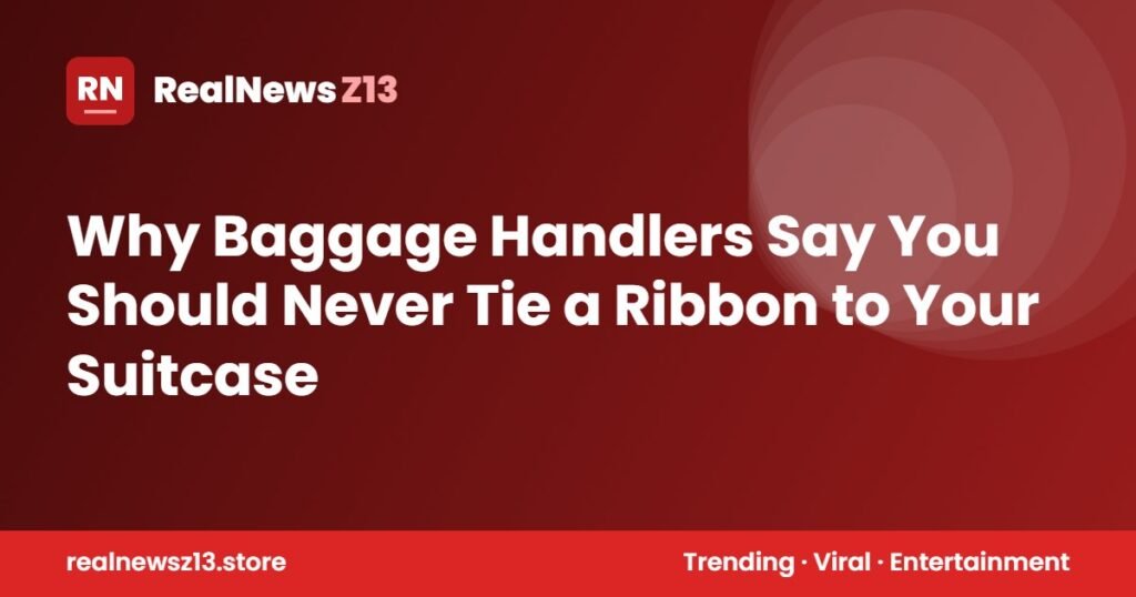 Why Baggage Handlers Say You Should Never Tie a Ribbon to Your Suitcase