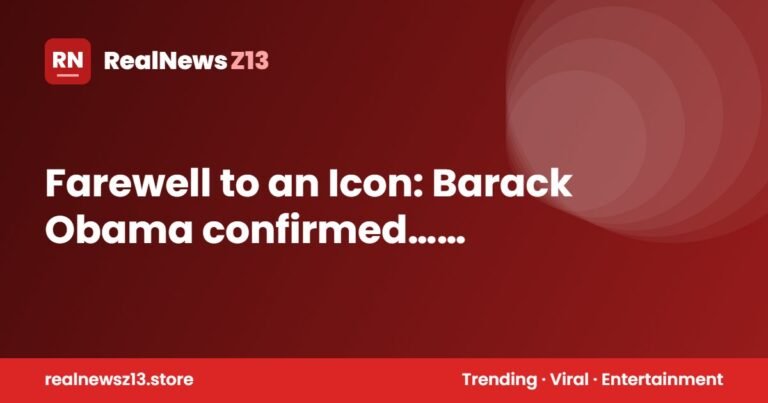 Farewell to an Icon: Barack Obama confirmed… See more ⠀ㅤ