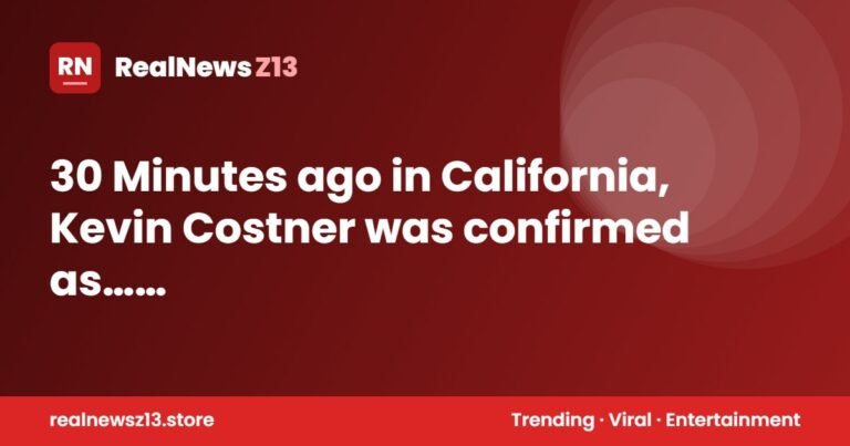 30 Minutes ago in California, Kevin Costner was confirmed as…See more