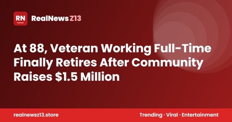 At 88, Veteran Working Full-Time Finally Retires After Community Raises $1.5 Million