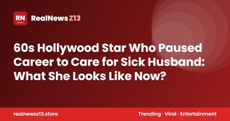 60s Hollywood Star Who Paused Career to Care for Sick Husband: What She Looks Like Now?